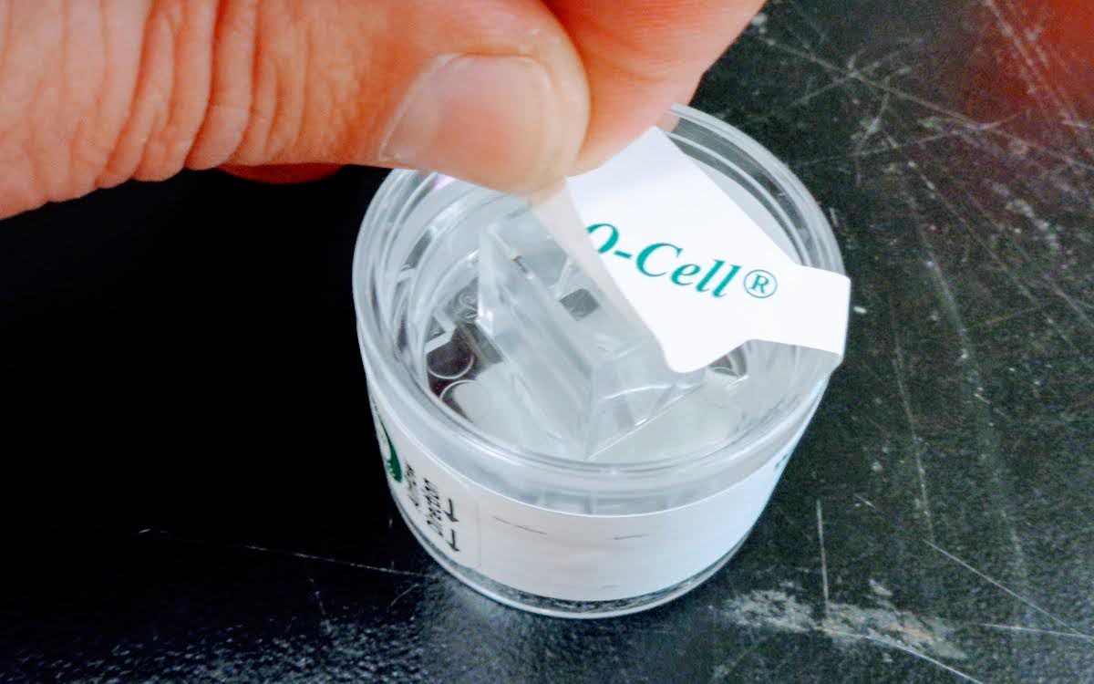 Calibrated Air-O-Cell mold spore trap air sample collection